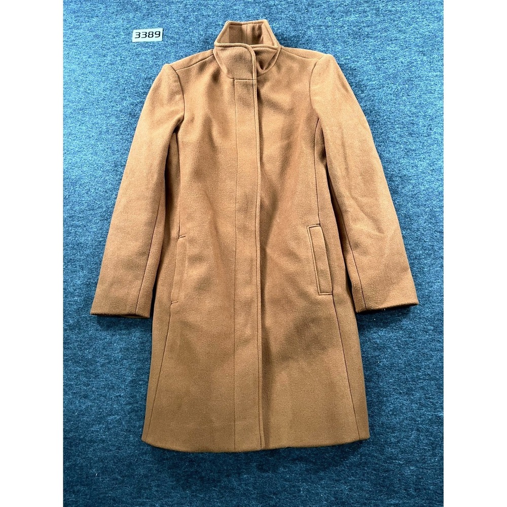 Old Navy Women's Camel Brown Long Wool-Blend Coat
